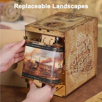 Book Nook - Steam Fantasy Infinity Train Cabin (Wood)