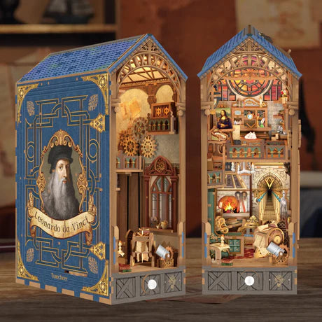 Book Nook - Leonardo Da Vinci (Wood)