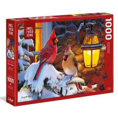 Cardinals on a Branch (1000pcs)