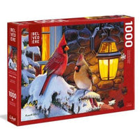 Cardinals PFG sur une branche (1000pcs) (utilisation / utilisée - puzzles pour de bon)