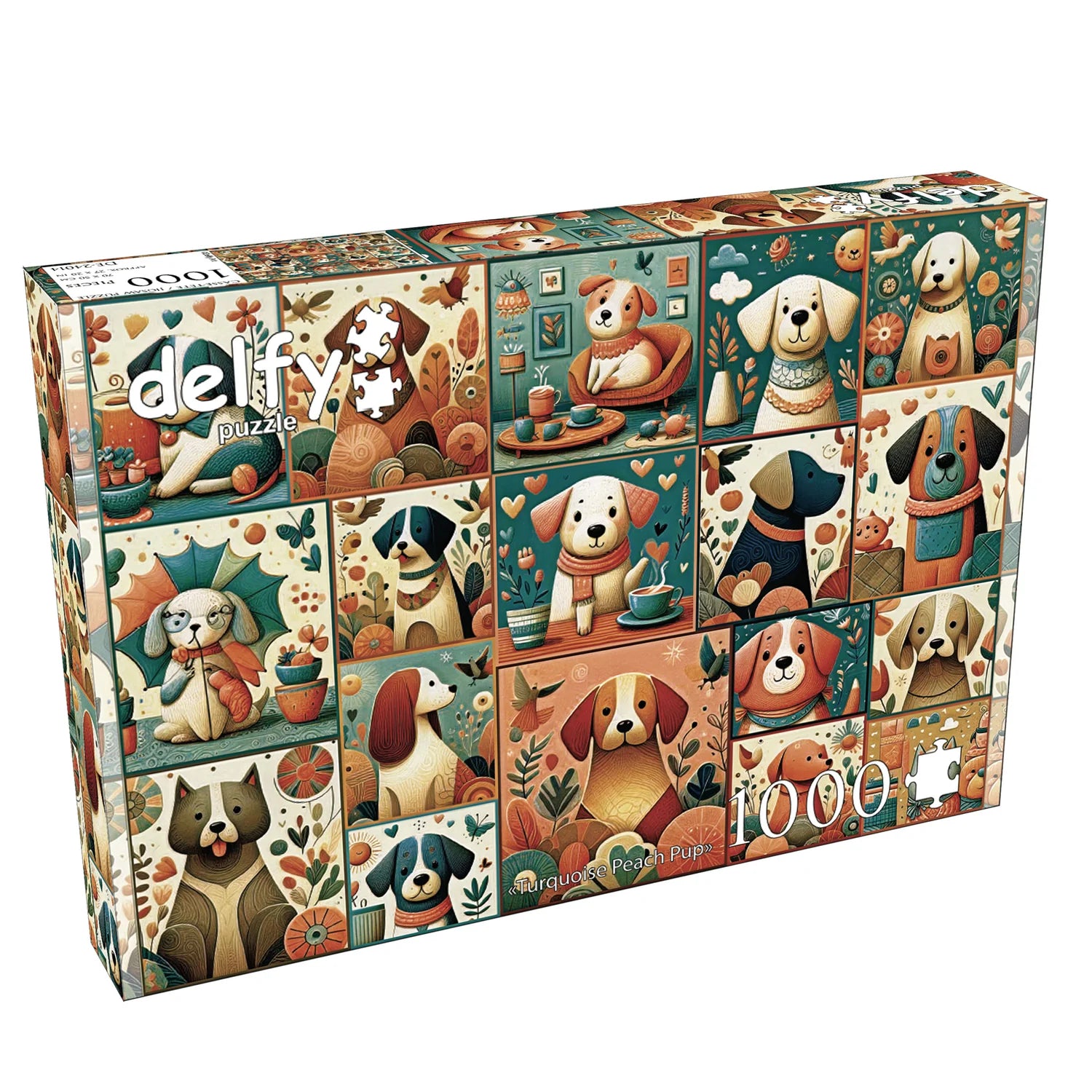 Chiot de pêche turquoise (1000pcs)