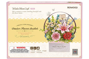 3D Wooden Flower Basket (428pcs)