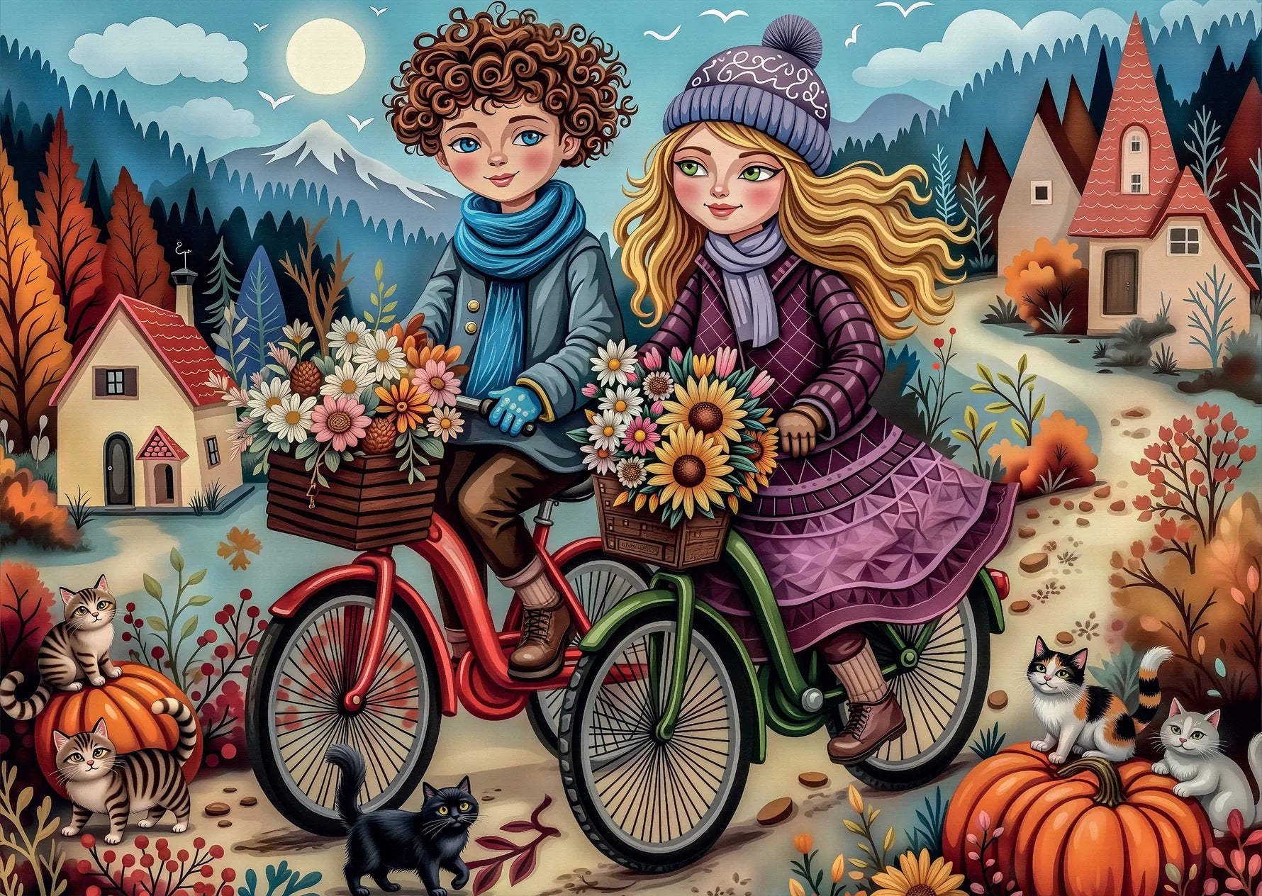 Two Bikes Together (1000pcs)