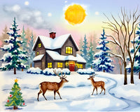 Diamond Painting - Two Deer Friends