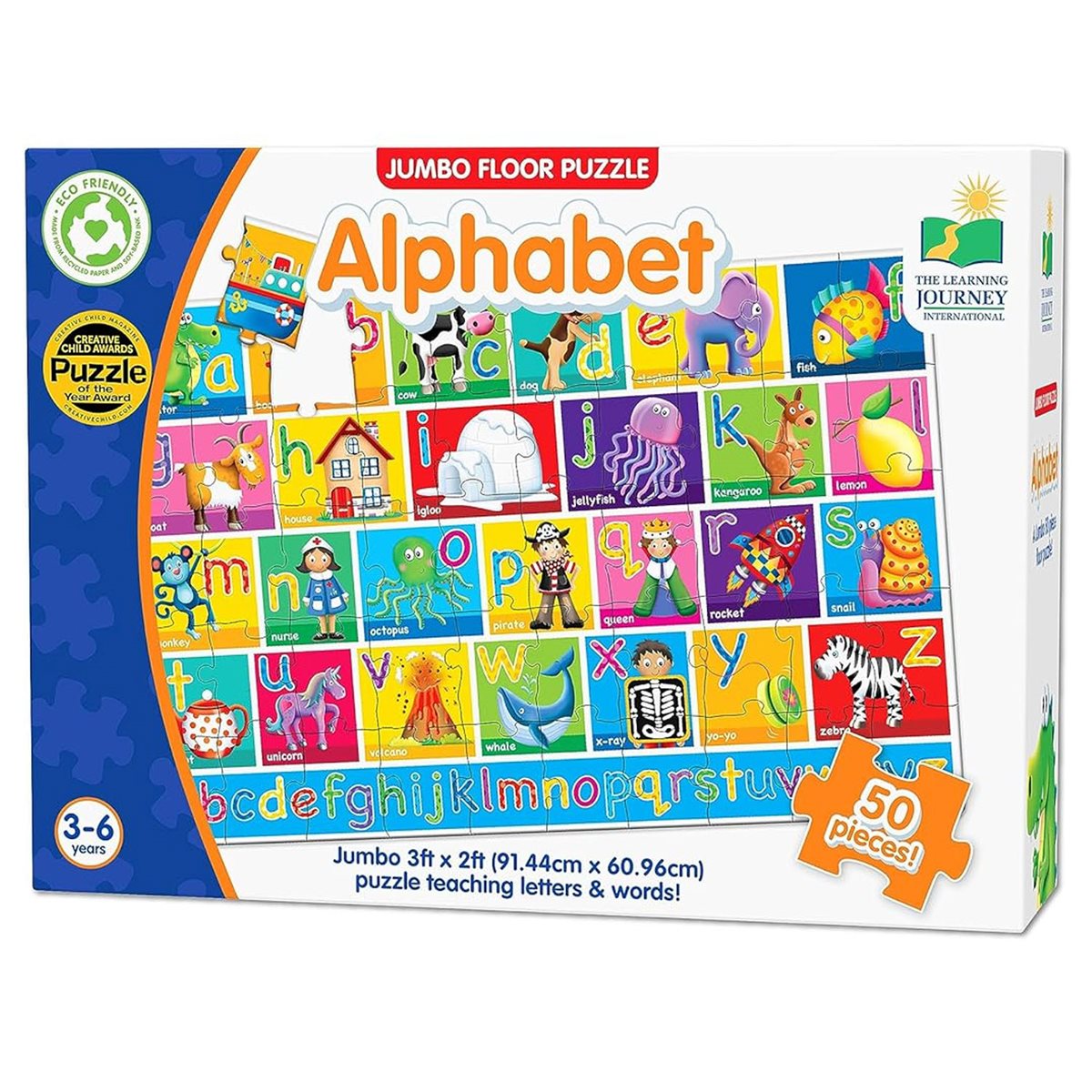 Jumbo Floor Puzzles: Alphabet (50pcs)
