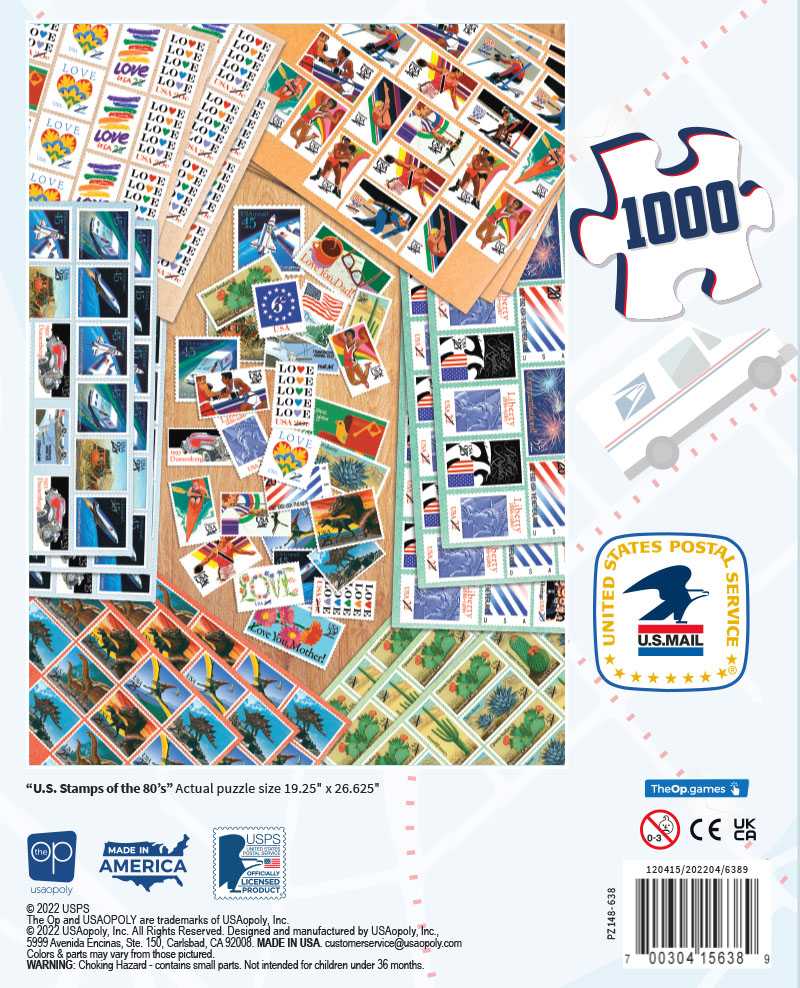 USPS - U.S. Stamps of the 80's Stamps (1000pcs)