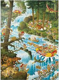 PFG Action Park, Ryba (boîte triangulaire) (1000pcs) (utilisation / utilisée - puzzles pour de bon)