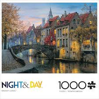 PFG Night & Day - Canal Dreamy (1000pcs) (utilisation / Utilisé - Puzzles pour de bon)