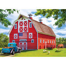 PFG Pretty Red Barn (Usage/Used - PUZZLES FOR GOOD)