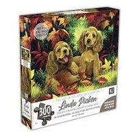 PFG Two Cockers and Football, Linda Picken (300pcs) (Usage/Used - PUZZLES FOR GOOD)