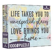 PFG World Map - Love Brings You Home (1000pcs) (Usage/Used - PUZZLES FOR GOOD)