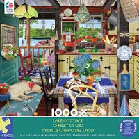 PFG Lake Cottage, Tracy Flickinger (1000pcs) (Usage/Used - PUZZLES FOR GOOD)
