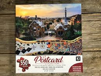 Collection de cartes postales PFG - Park Guell à Barcelone (1000pcs) (utilisation / utilisée - puzzles pour de bon)