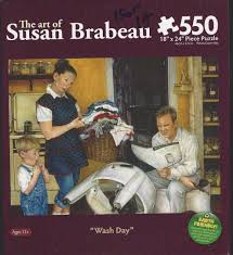 PFG Wash Day, Susan Brabeau (550pcs) (Usage/Used - PUZZLES FOR GOOD)
