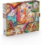 PFG The Junk Journer's Desk, Aimee Stewart - Silver Select Collector's Edition (1000pcs) (utilisation / utilisée - puzzles pour de bon)