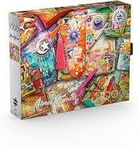 PFG The Junk Journer's Desk, Aimee Stewart - Silver Select Collector's Edition (1000pcs) (utilisation / utilisée - puzzles pour de bon)