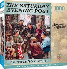 PFG Homecoming Marine, Norman Rockwell (1000pcs) (Usage/Used - PUZZLES FOR GOOD)