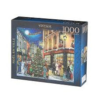 PFG Vintage - Noel en Ville (1000pcs) (utilisation / utilisée - puzzles pour de bon)