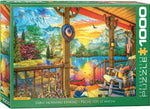 PFG Early Morning Fishing, Dominic Davison (1000pcs) (Usage/Used - PUZZLES FOR GOOD)