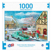 PFG Winter Wonderland - Winter Town Antique Cars (Usagé/Used - PUZZLES FOR GOOD)