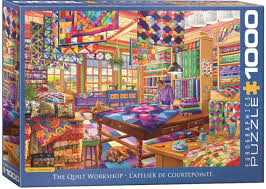 PFG The Quilt Workshop (1000 large pcs) (Usage/Used - PUZZLES FOR GOOD)