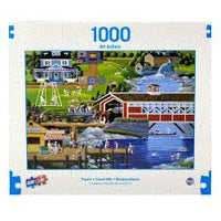 PFG Hometown Collection - Sunday at the Covered Bridge (Usage/Used - PUZZLES FOR GOOD)