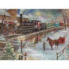Train de Noël PFG pour Lambertville (Utilisé - PUZZLES FOR GOOD)