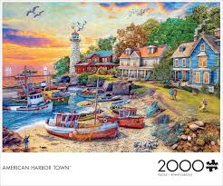 PFG American Harbor Town (2000pcs) (Usage/Usage - PUZZLES FOR GOOD)