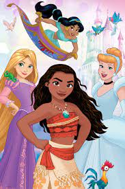 Disney Princess - Jasmine, Raiponce, Moana, Cendrillon (puzzle 3D) (200pcs)