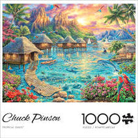 Oasis tropical PFG, Chuck Pinson (1000pcs) (utilisation / utilisée - puzzles pour de bon)