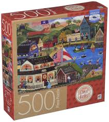 PFG Summertime Spirit Village (500pcs) (Usage/Used - PUZZLES FOR GOOD)