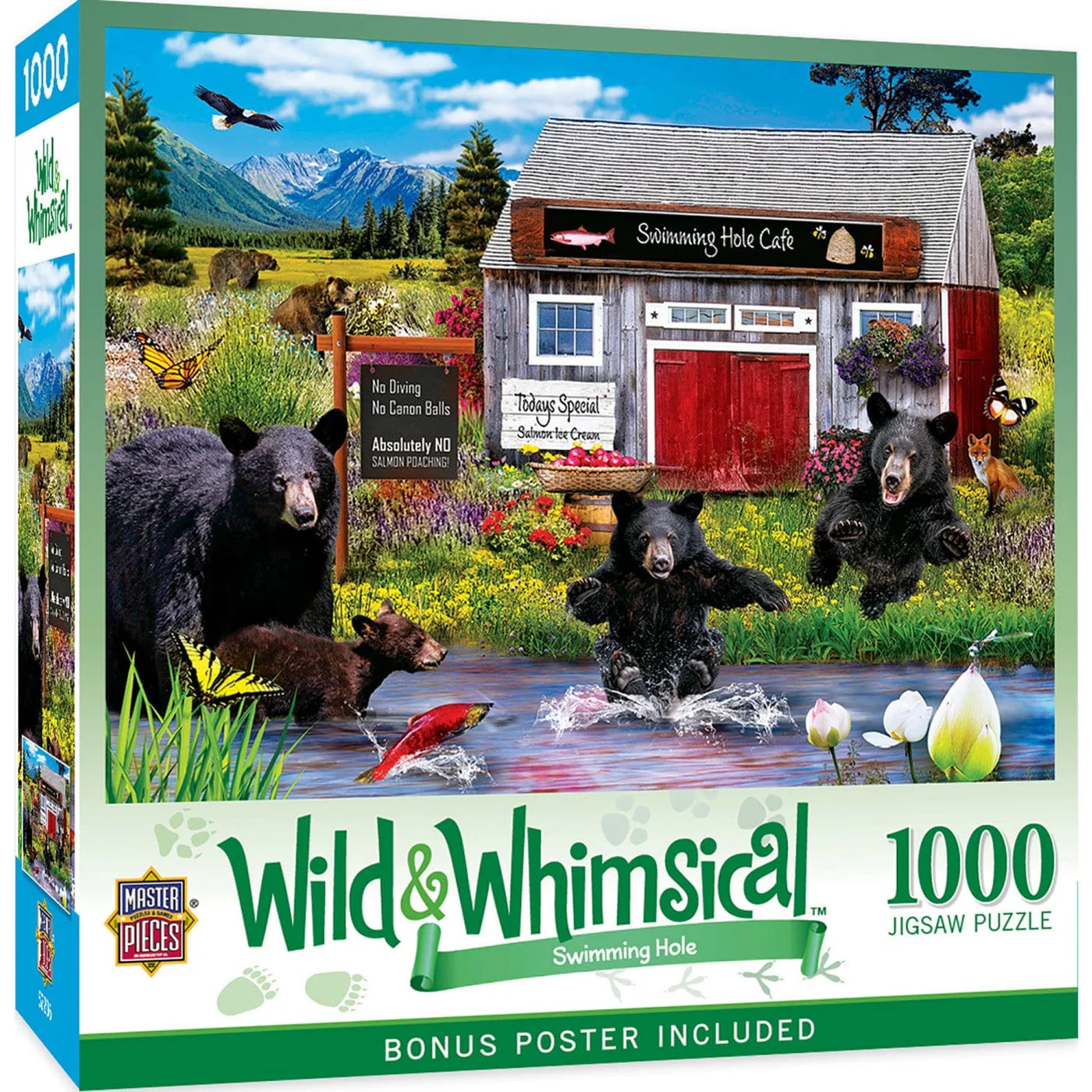 Wild & Whimsical - Swimming Hole, Karen Burke (1000pcs)