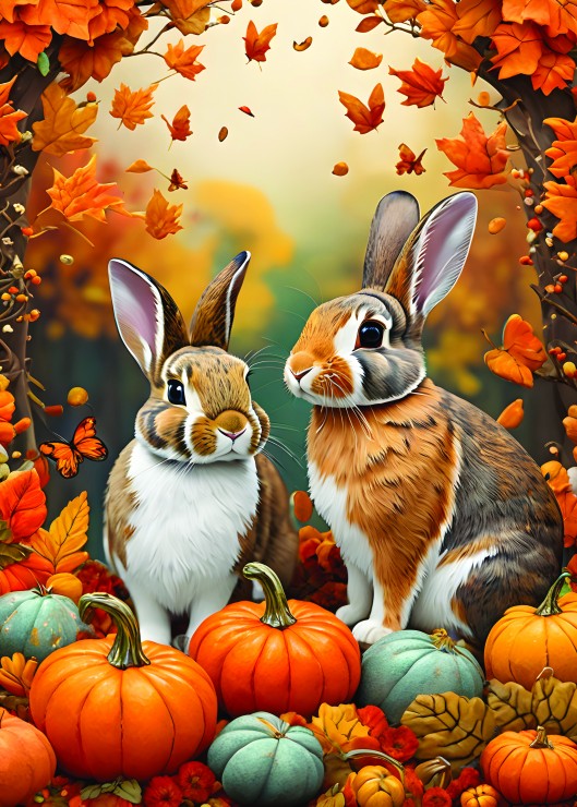 Autumn Bunnies (500pcs)