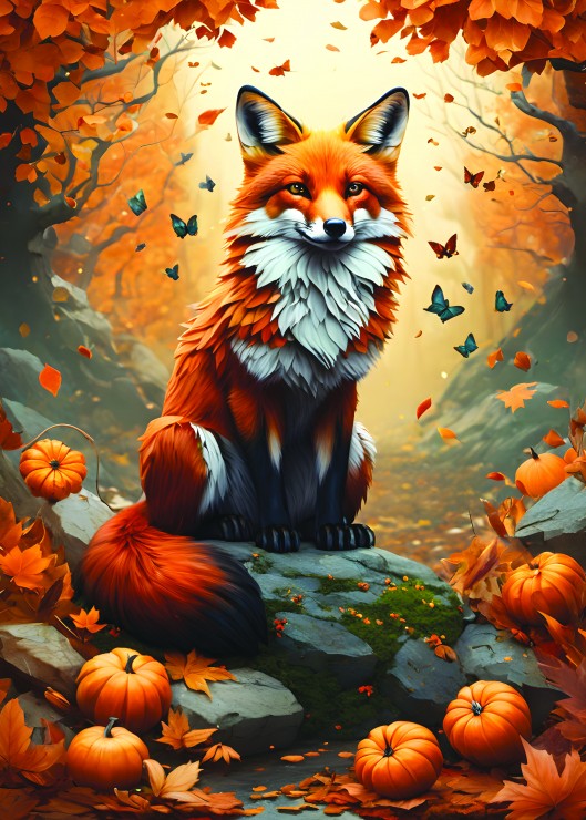 Fox and Butterflies (500pcs)