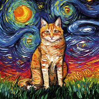Orange Tabby la nuit (1000pcs)
