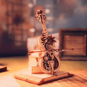 3D Mechanical Music Box - Magic Cello (Wood)