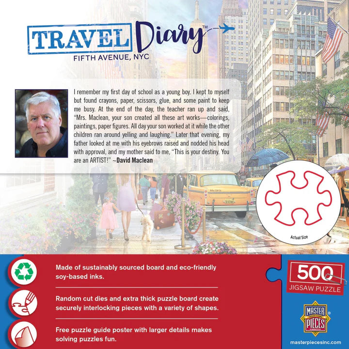 Travel Diary - Fifth Avenue, NYC, David Maclean (500pcs)
