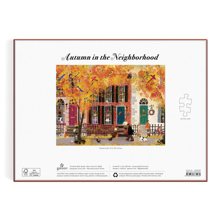 Automne dans le quartier, Joy Laforme (1000pcs)