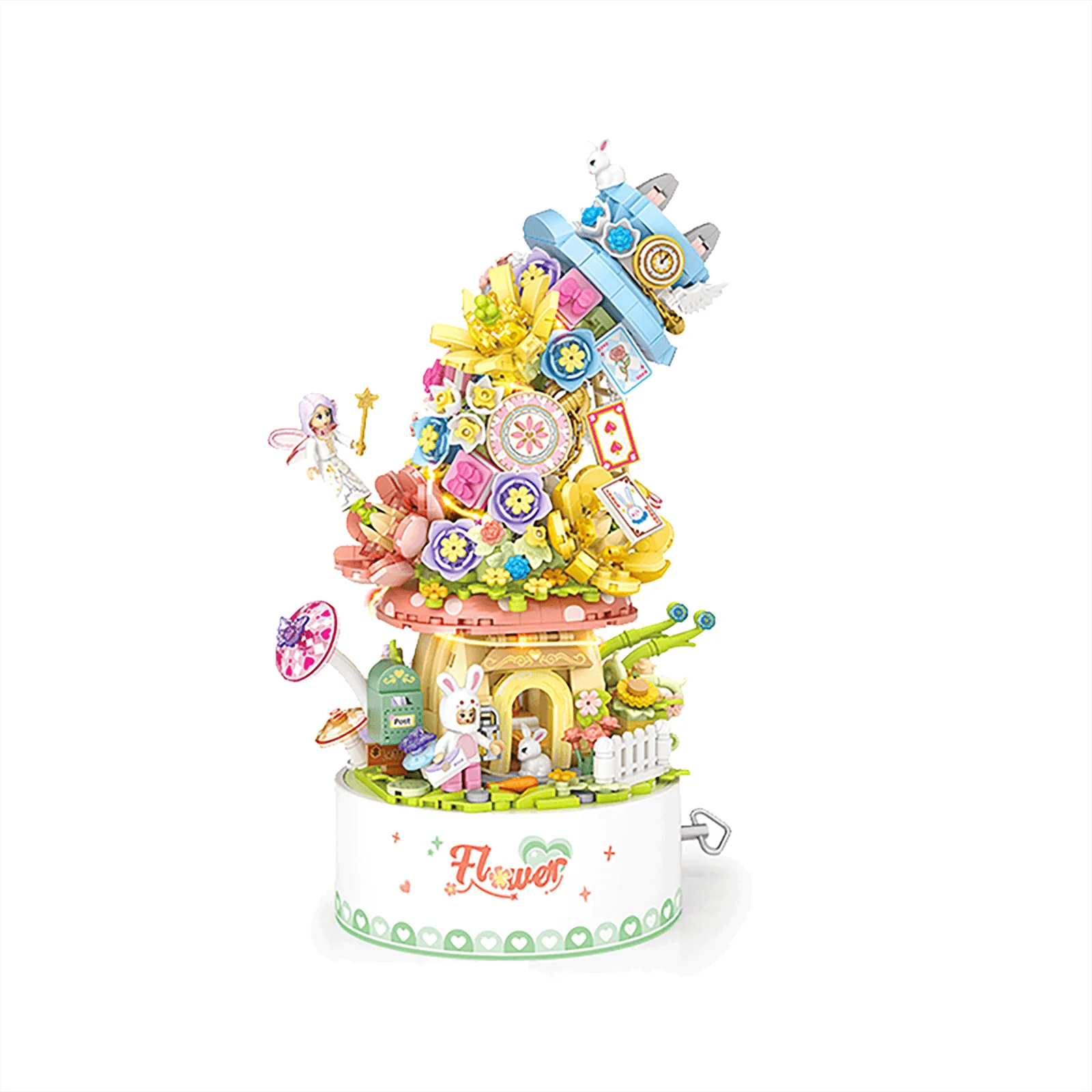 LOZ Flower Music Box (1091pcs) (Light up)