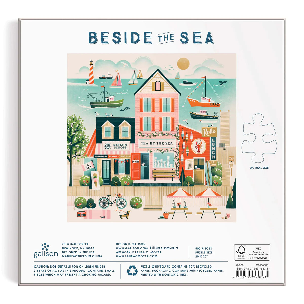 PFG Beside the Sea (500pcs) (Usage/Used - PUZZLES FOR GOOD)