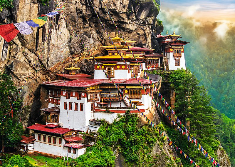 PFG Tiger's Nest, Bhutan (2000pcs) (Usage/Used - PUZZLES FOR GOOD)