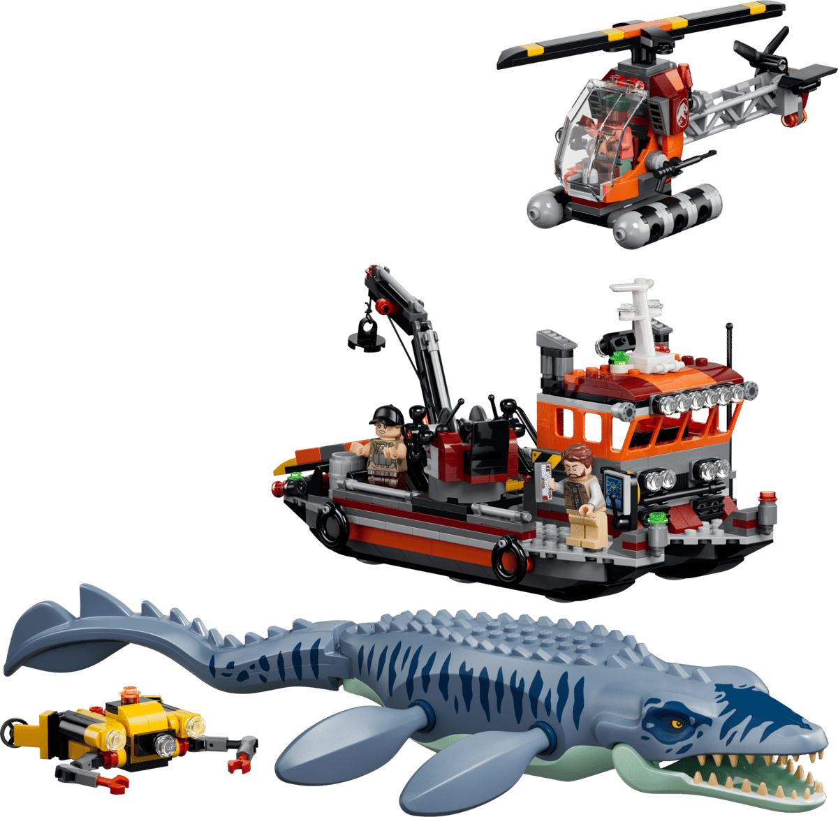 LEGO® - Mosasaurus Dinosaur Boat Attack