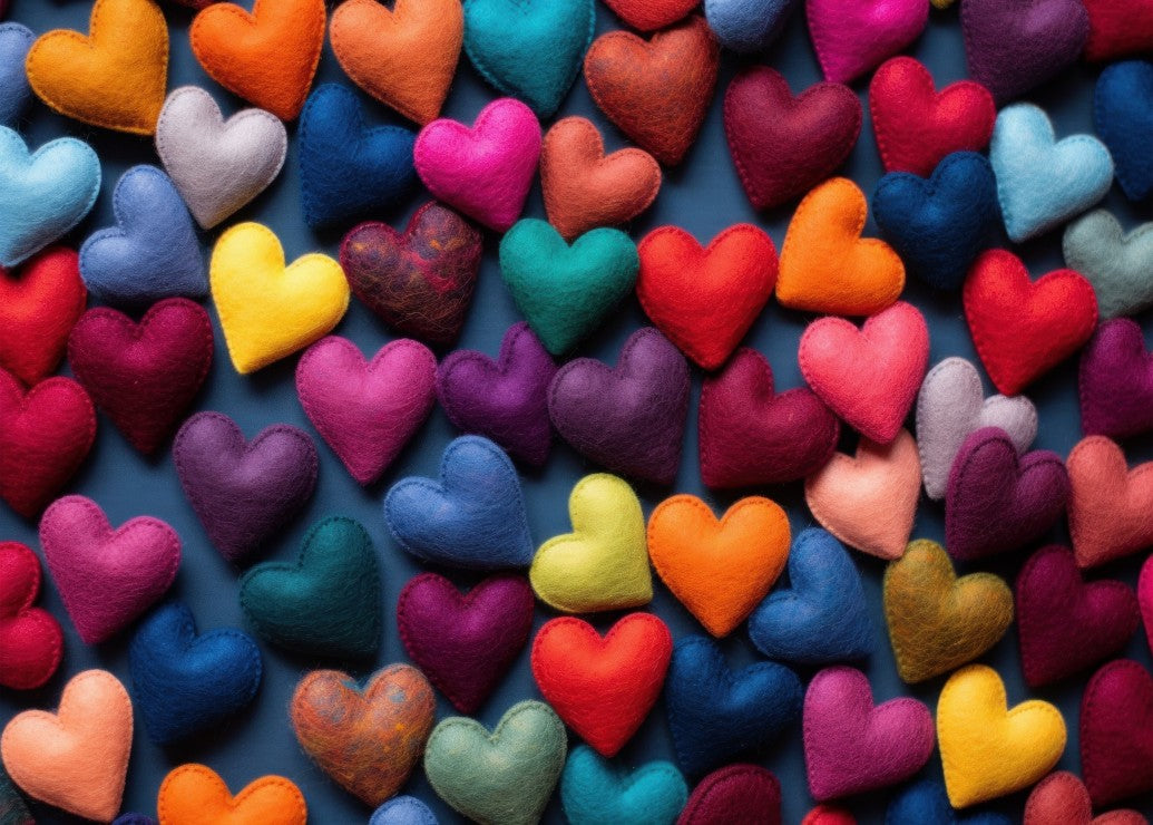 Coeurs Multicolores (500pcs)