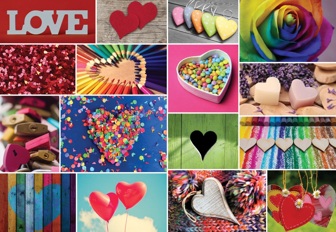 PFG Love in Colour Collage (1000pcs) (Usage/Used - PUZZLES FOR GOOD)