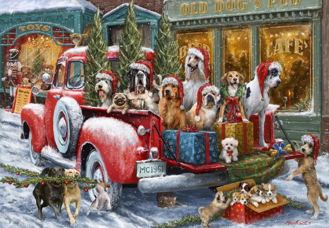 Dogs on Truck (1000pcs)