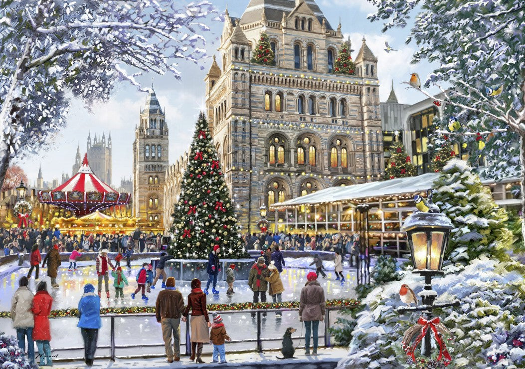 Skating Outside Natural History Museum  (2000pcs)