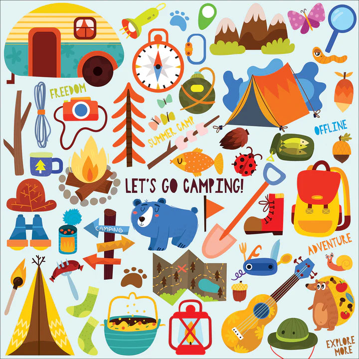 Fun in the Sun - Let's Go Camping! Cube Puzzle (100pcs)