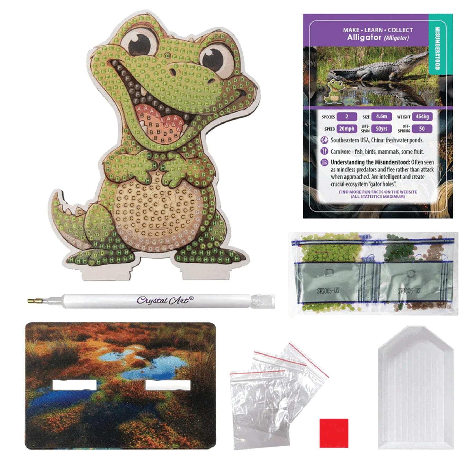 Crystal Buddies - Alligator