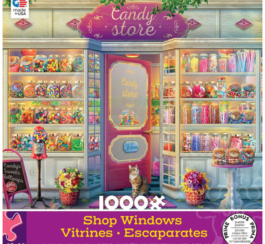 PFG Shop Windows: Candy Store (1000pcs) (Usage/Used - PUZZLES FOR GOOD)