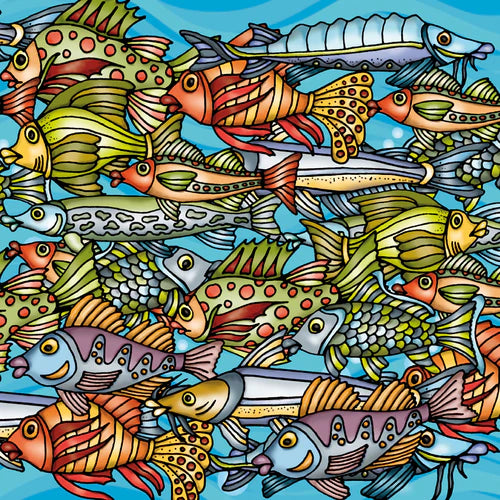 MINI Doodle: Fish (72pcs)